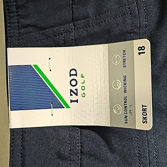Izod golf dark blue size 18 athletic skort - Picture 5 of 7